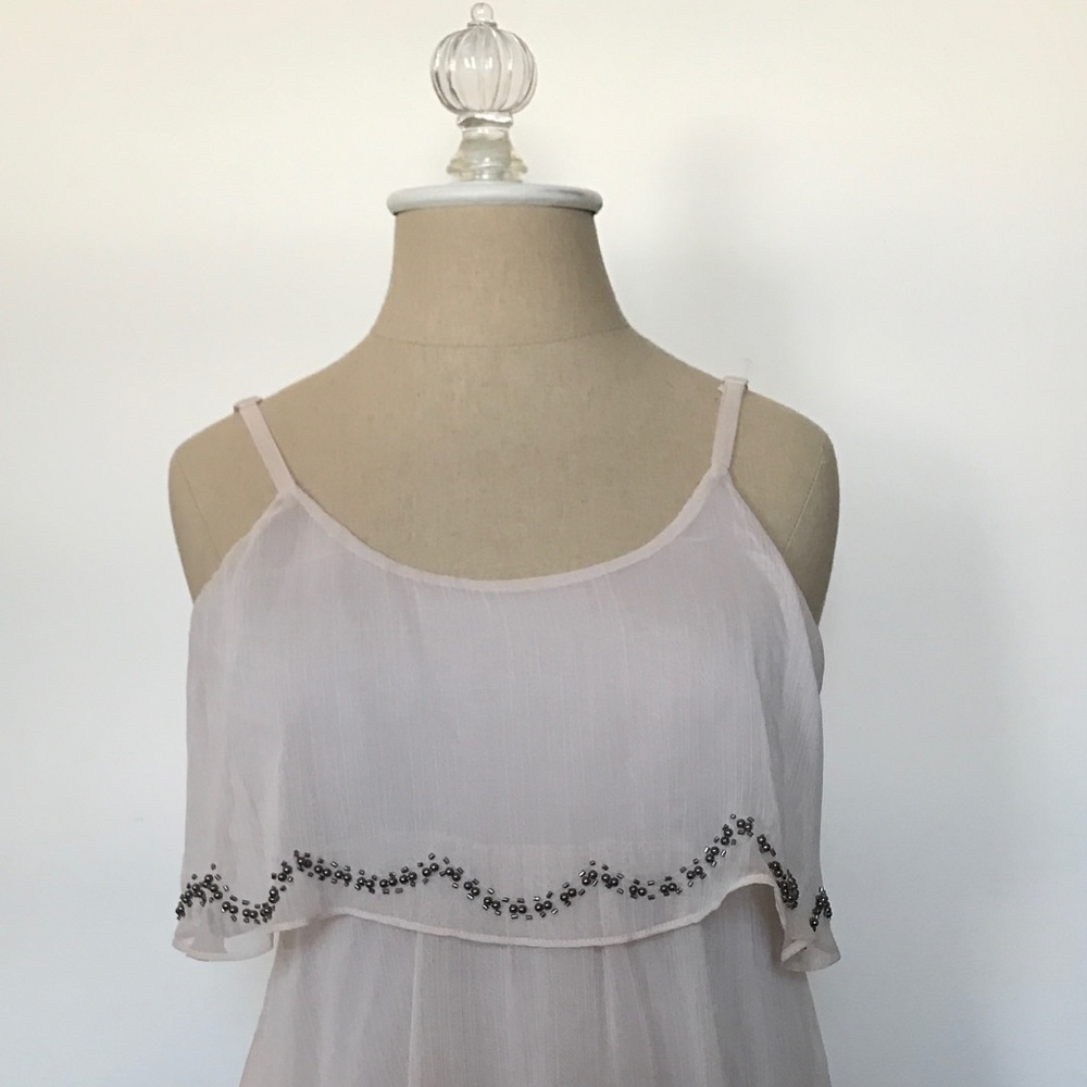 Forever 21 Beaded Ruffled Cami