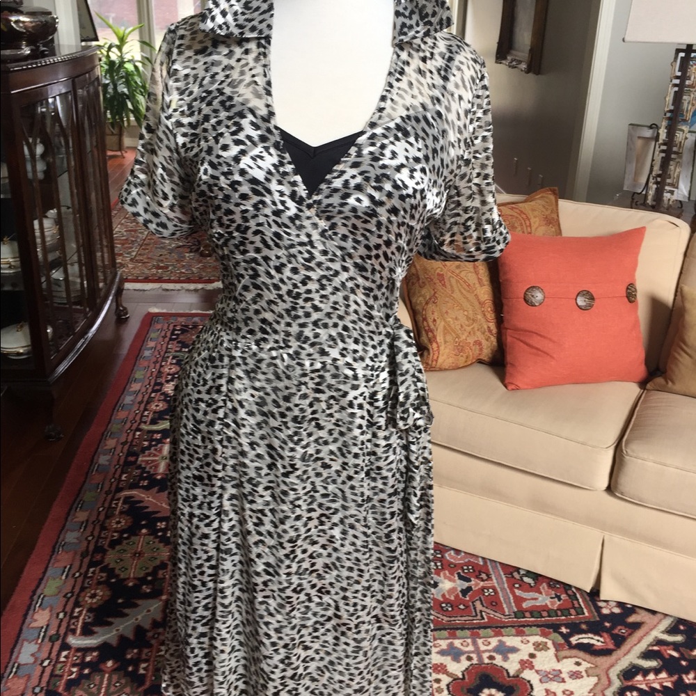 Joseph Ribkopp designer dress black silk