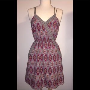 Olive green Aztec Dress