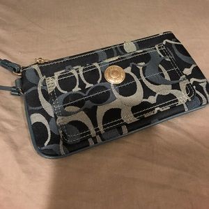 Coach monogram Wristlet