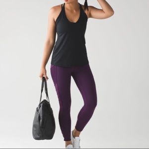 Lululemon Wild and Free Tight Darkest Magenta