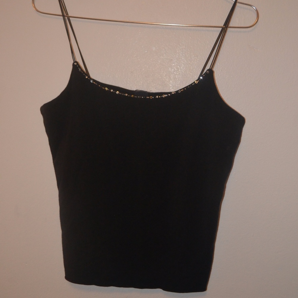 GAP Strappy Black Tank Top