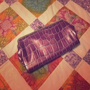 Adorable faux gator clutch