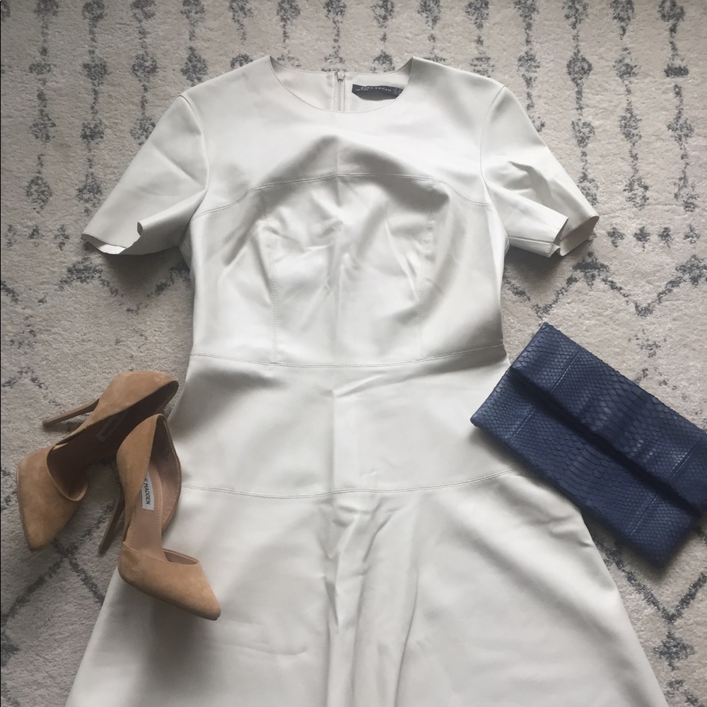 Zara - Faux Leather A-Line Dress