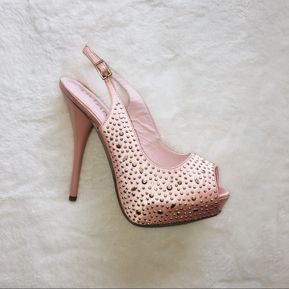 Studded Pink Heals