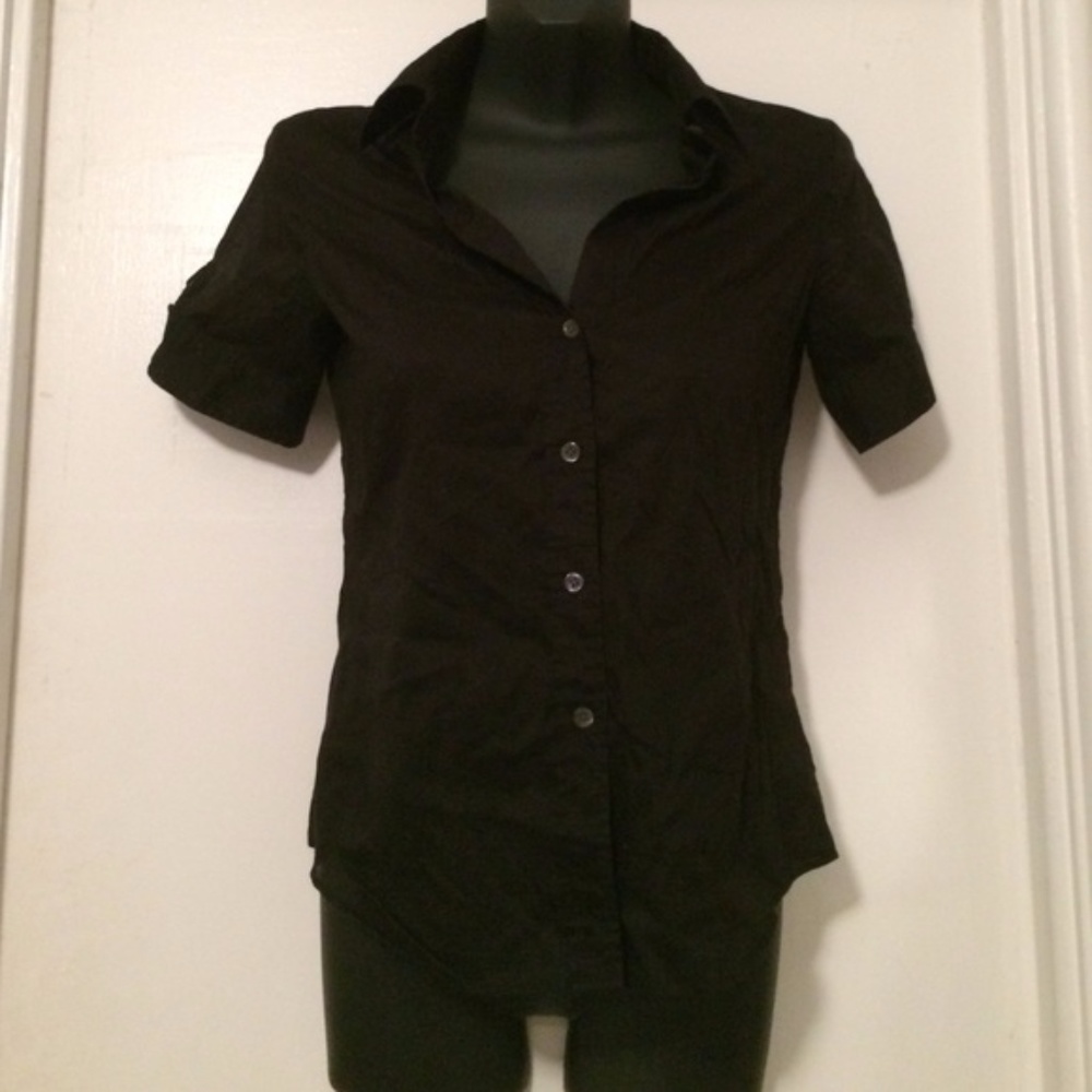 Theory button down short sleeve shirt