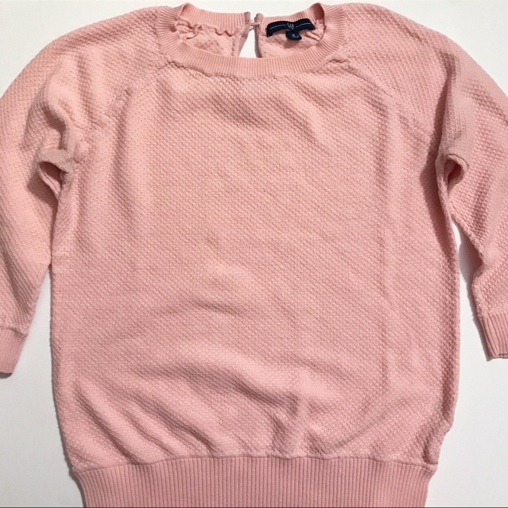 Waffle Texture 3/4 Sleeve Shirt