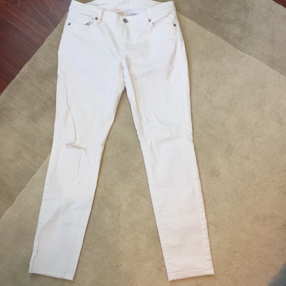 White Ripped Jeans