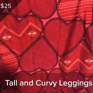 Tall and curvy Valentine’s Day LuLaRoe Leggings