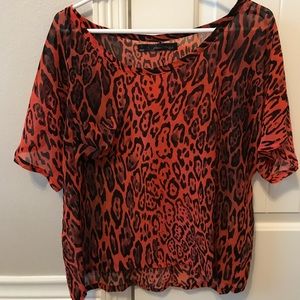 Neon Leo Silk Blouse