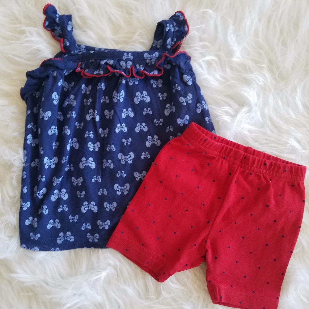 Carters Short Set w/bows 3-$10