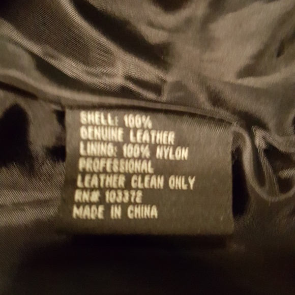 Genuine Black Leather Jacket - Picture 4 of 4