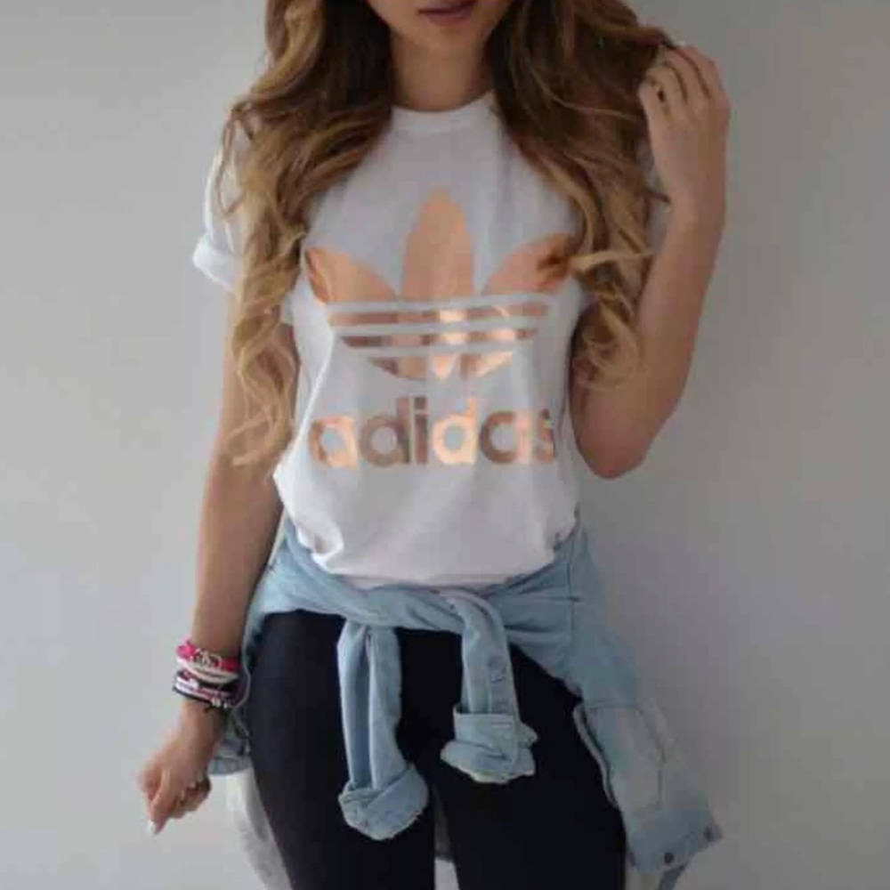 Adidas Rose Gold Tee Top