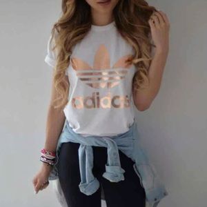 Adidas Rose Gold Tee Top