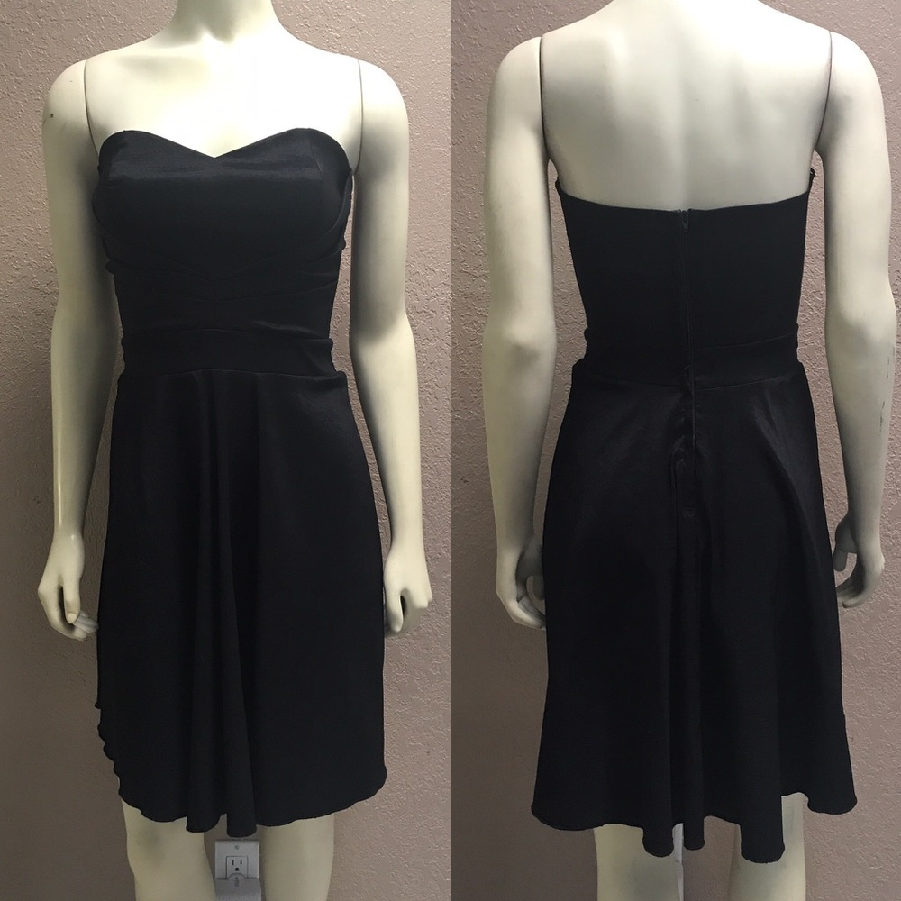 NWOT Black Strapless Small Dress