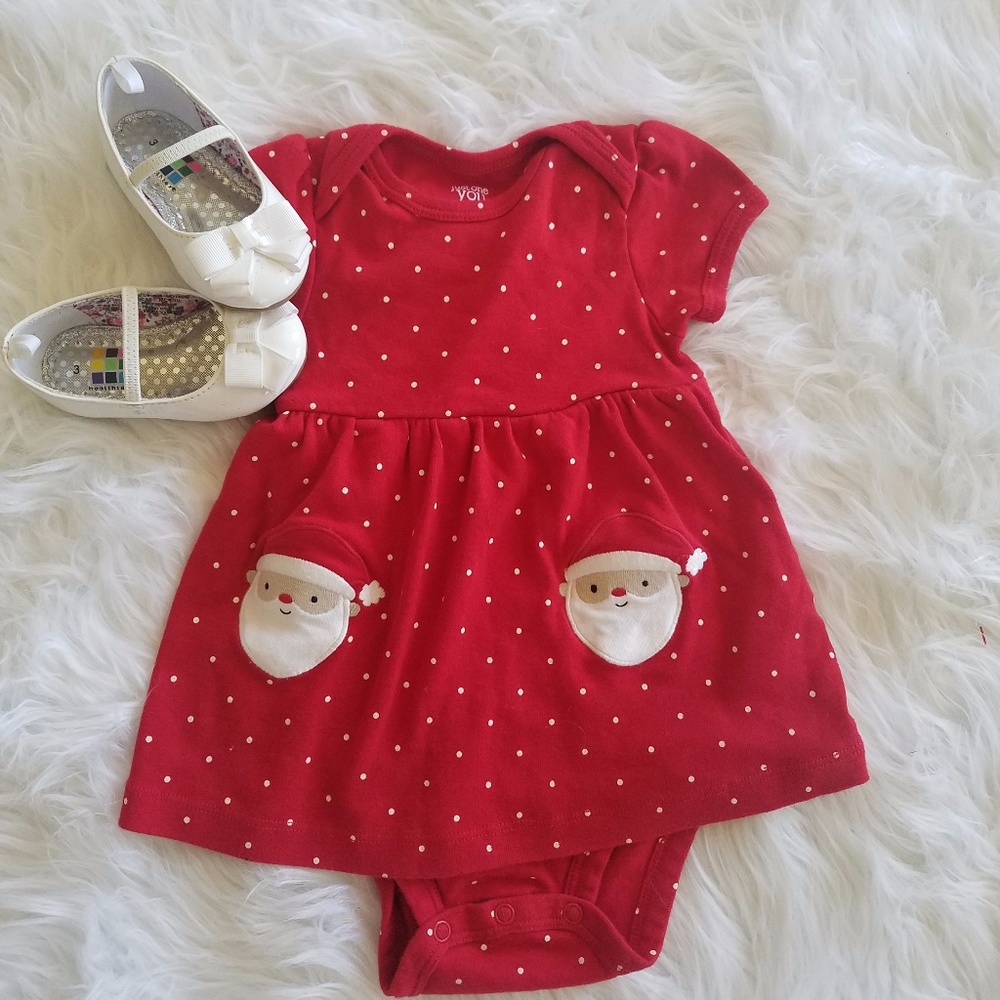 Carter's Santa Onesie outfit 3-$10.00