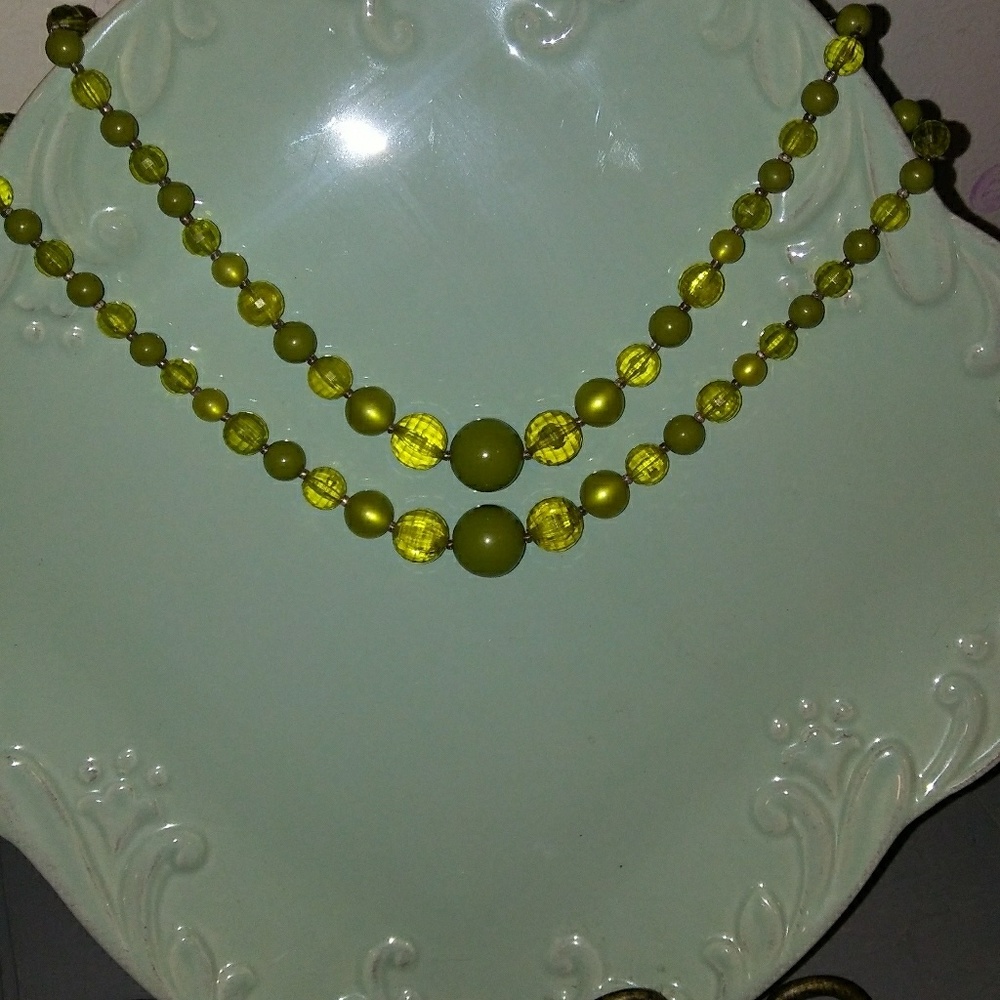 Green Beaded Necklace