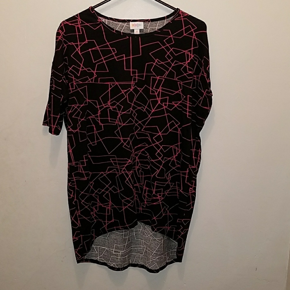 LuLaRoe XS Irma. EUC. Retro. Black/Pink