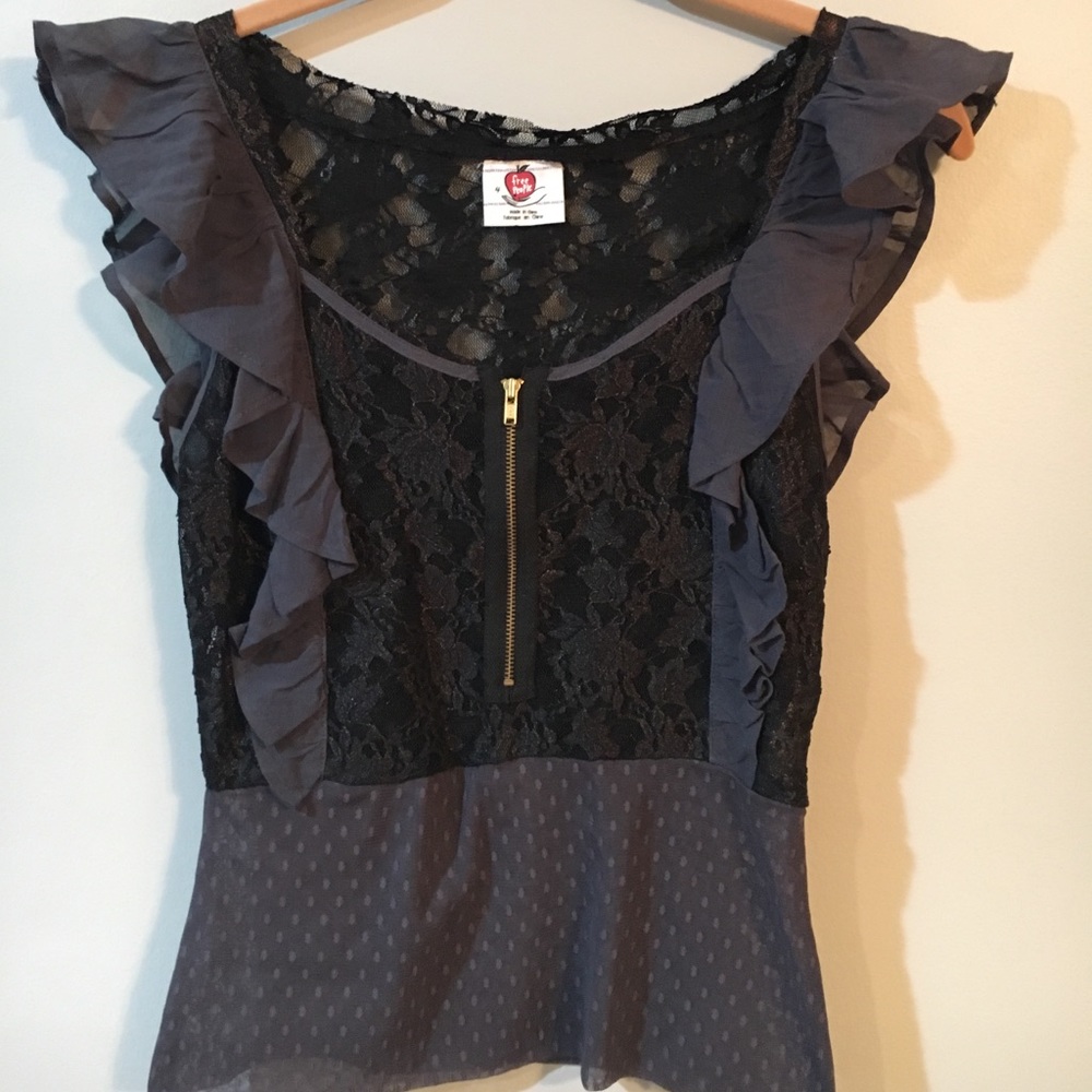 🌑FREE PEOPLE LACEY BLACK