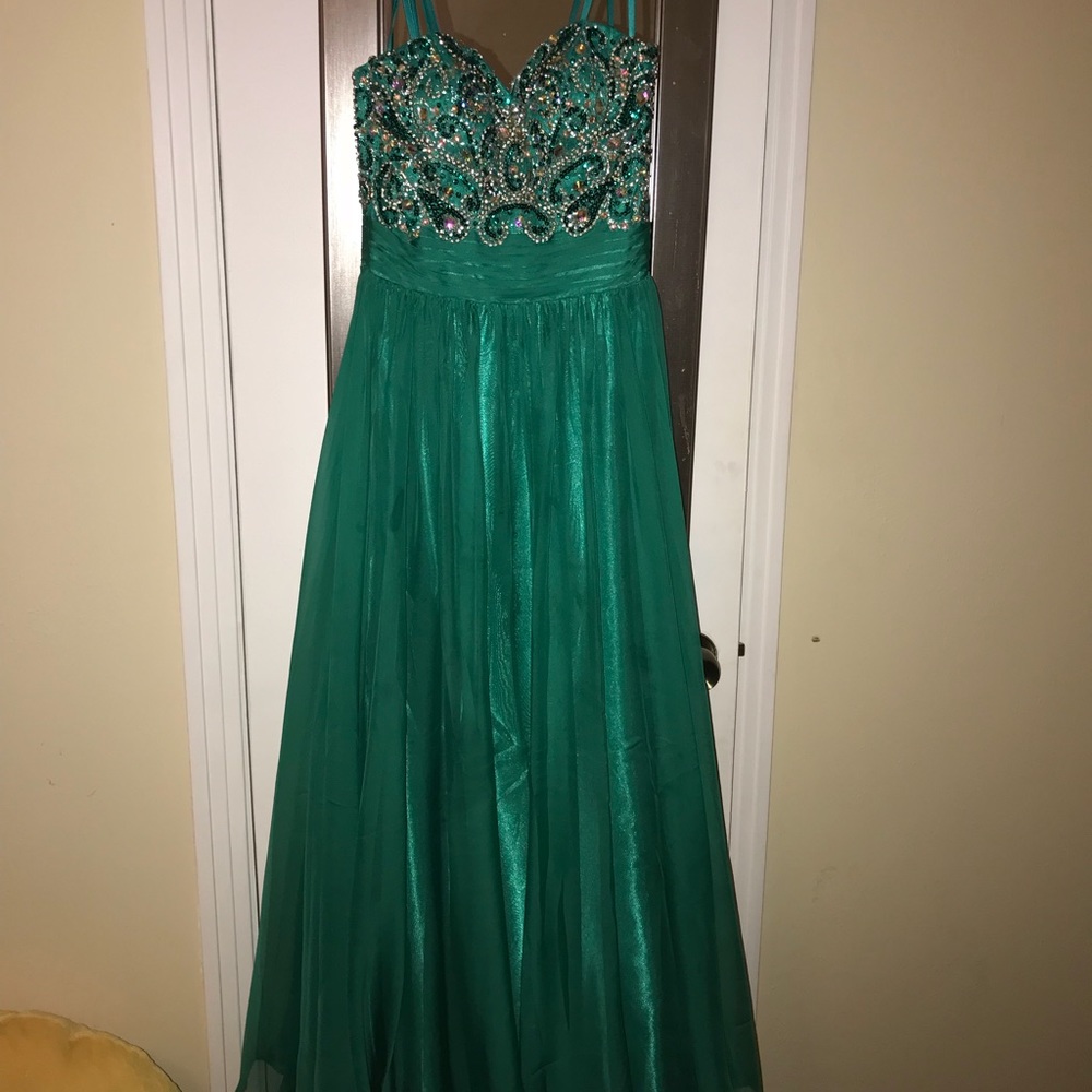 Aqua Prom Dress