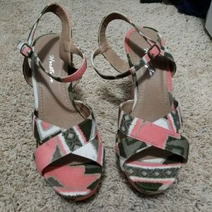 Herstyle Coral Wedge Sandal