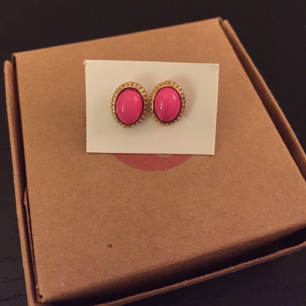 Pink & Gold Earrings