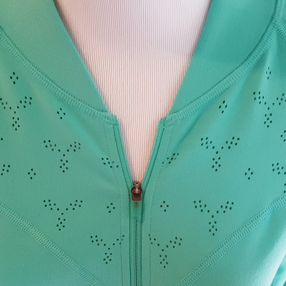 Lucy Activewear Teal Green Zip Jacket Size S NWOT - Picture 3 of 8