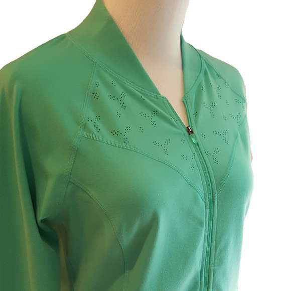 Lucy Activewear Teal Green Zip Jacket Size S NWOT - Picture 5 of 8