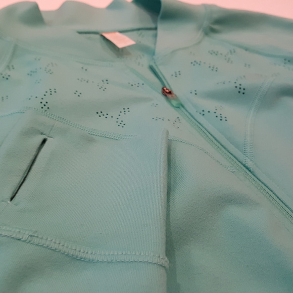 Lucy Activewear Teal Green Zip Jacket Size S NWOT - Picture 6 of 8