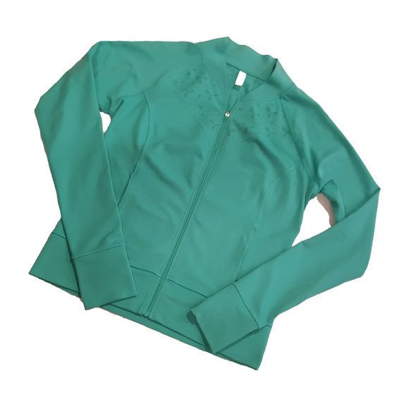 Lucy Activewear Teal Green Zip Jacket Size S NWOT - Picture 2 of 8