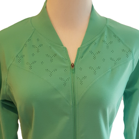 Lucy Activewear Teal Green Zip Jacket Size S NWOT - Picture 7 of 8