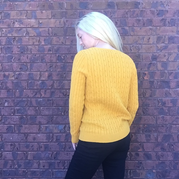 🍁🎃Mustard Knit Sweater - Picture 5 of 5