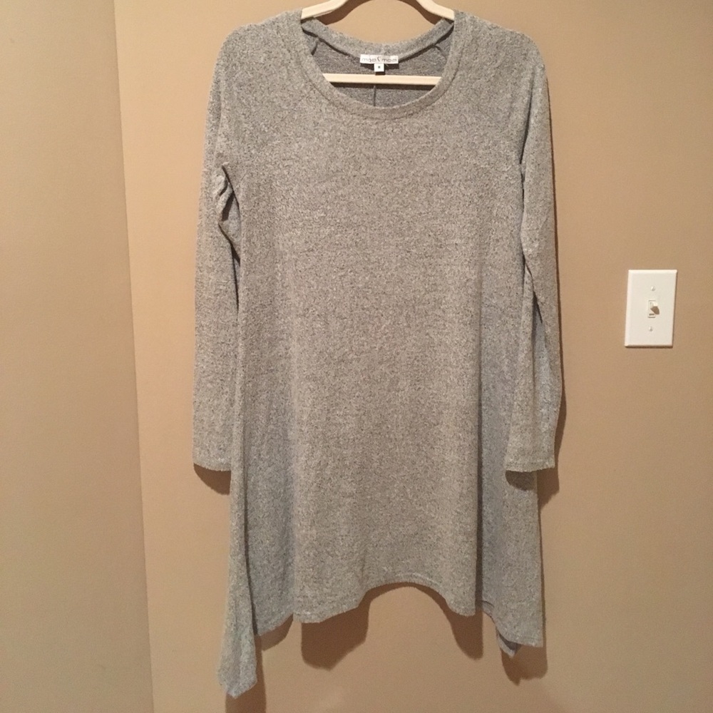 Grey Long Sleeve Dress