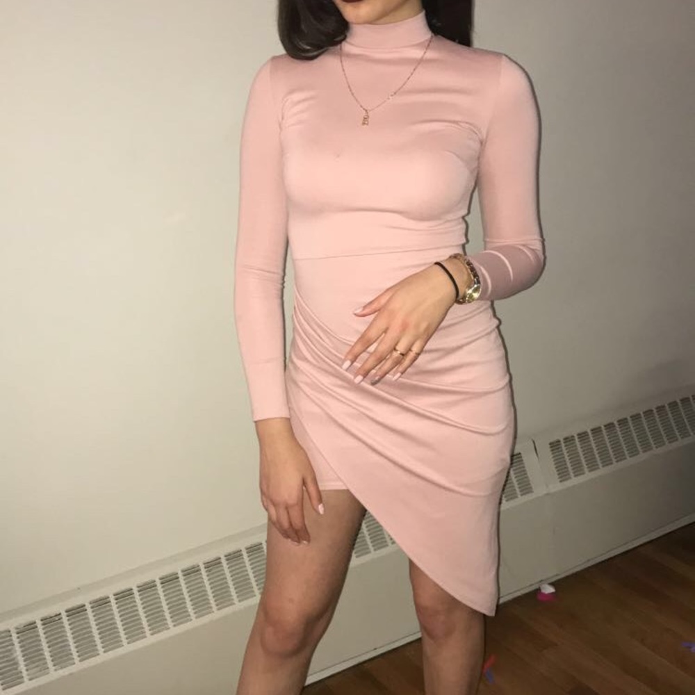 Pale Pink BodyCon Dress