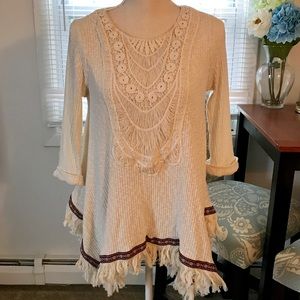 Crochet front sweater