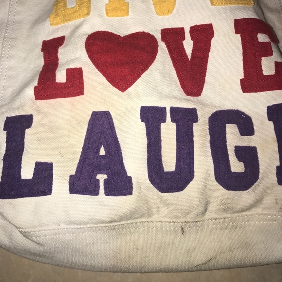 Sale Live Love Laugh Shopper Tote - Picture 3 of 5