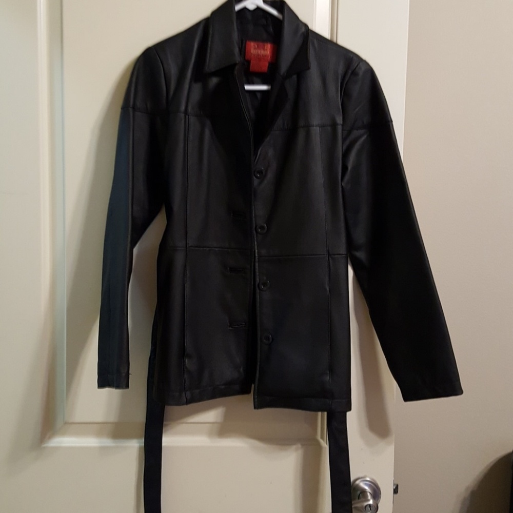 Medium Black women's Size M Leather Jacket - Picture 1 of 5