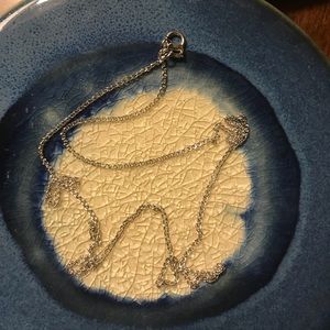 14K solid white gold chain