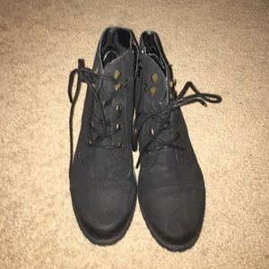 Madden girl lace up booties