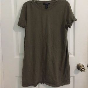 Army green tshirt dress