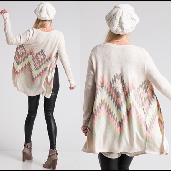 Aztec Print Cardigan🍁🍁 - Picture 2 of 5