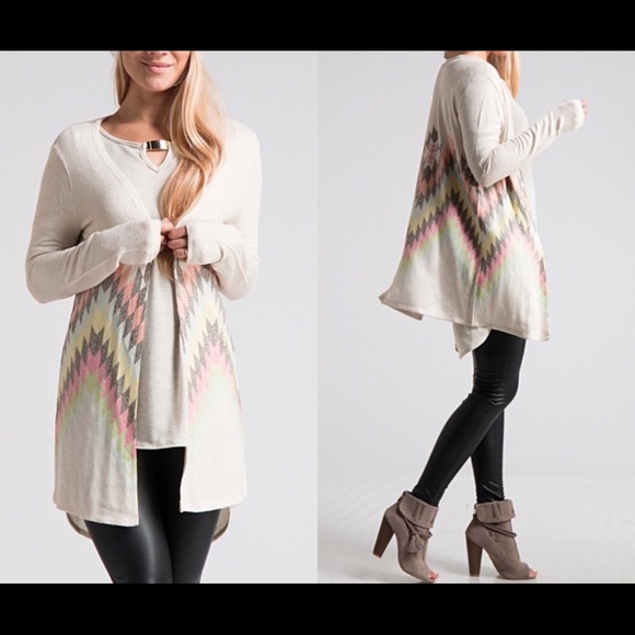 Aztec Print Cardigan🍁🍁 - Picture 3 of 5