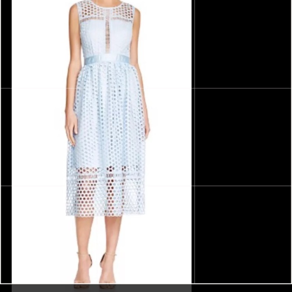 Aqua Crochet Midi dress XS