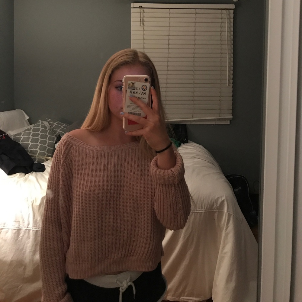 Knit brandy sweater