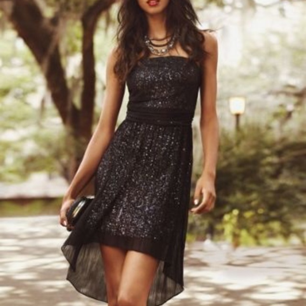 EXPRESS High-low Sequin Dress