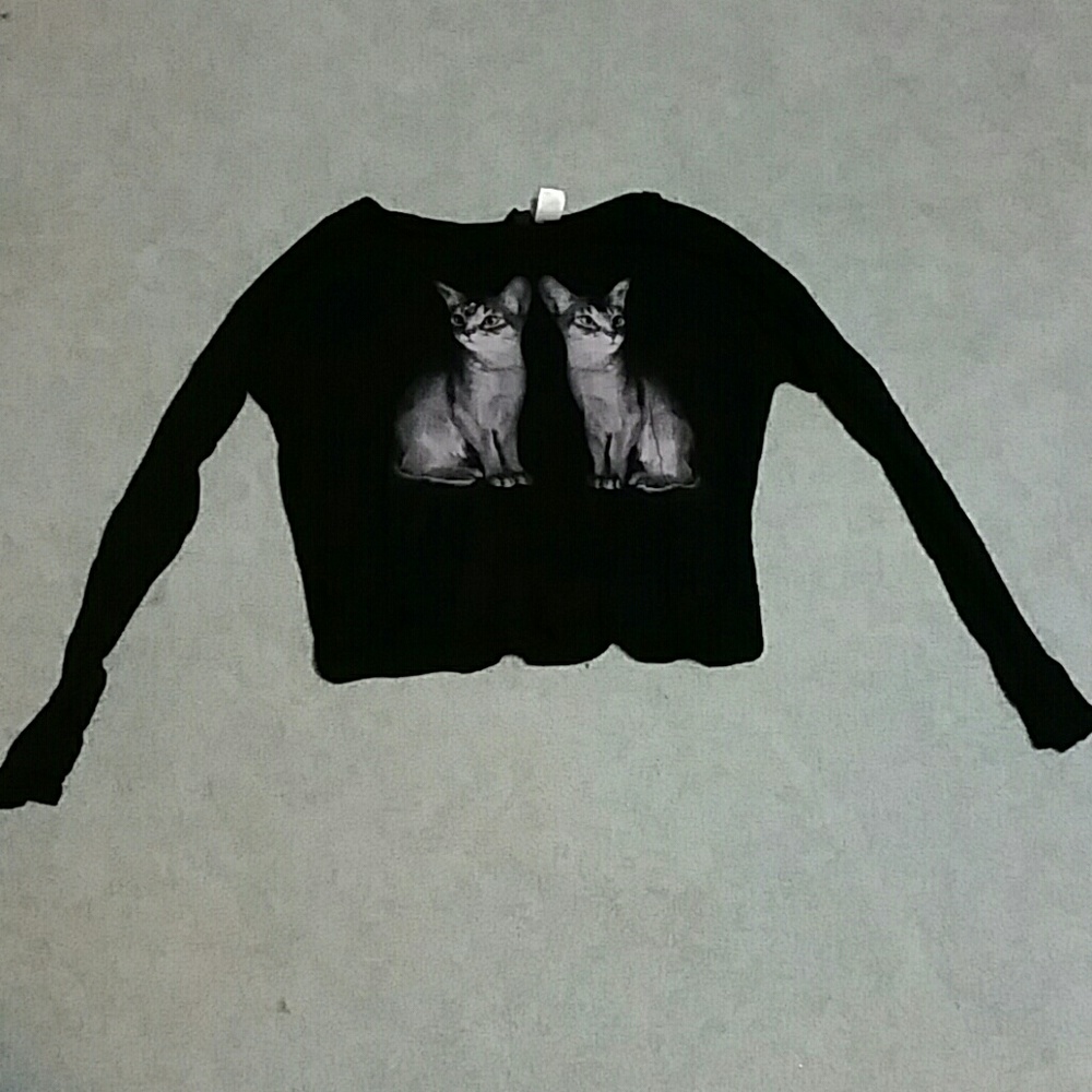 cat cropped top