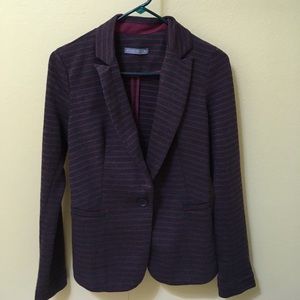 Olivia Moon Knit Pink Striped Blazer