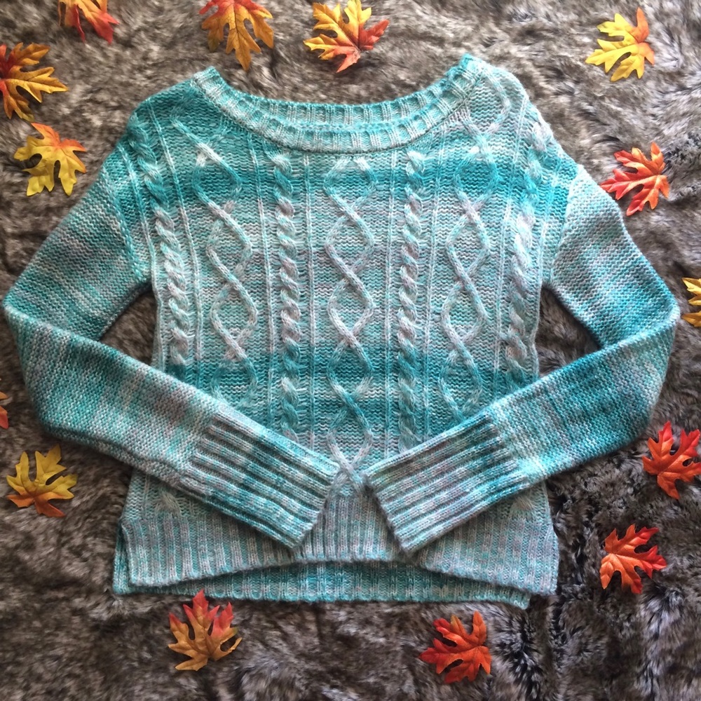 Delia's Mint Green Space Dye Sweater size Small