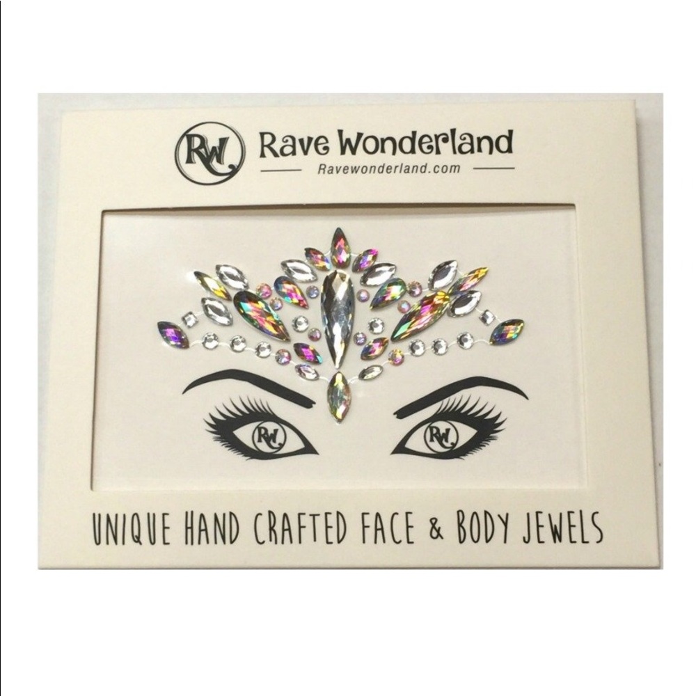 Rhinestone Face Jewel Rave Festival