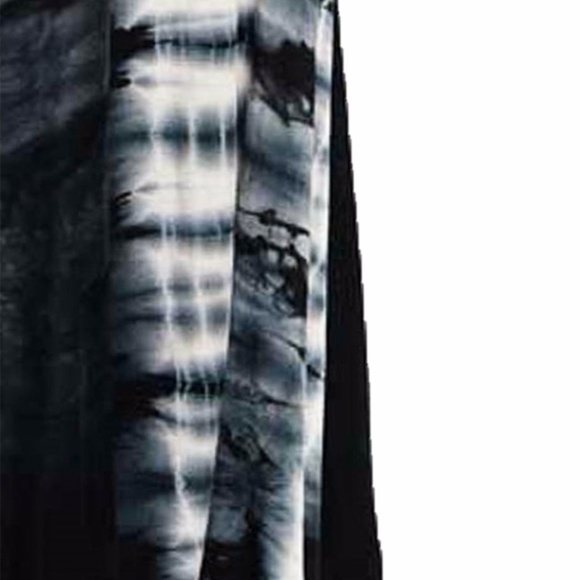 Gypsy Tie Dye Wide Flared Jersey Maxi Long Skirt - Picture 5 of 6
